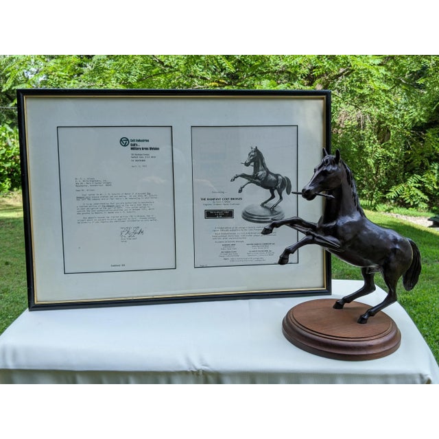 I will furnish provenance along with the bronze upon sale, but I can tell you that the bronze came from an estate...