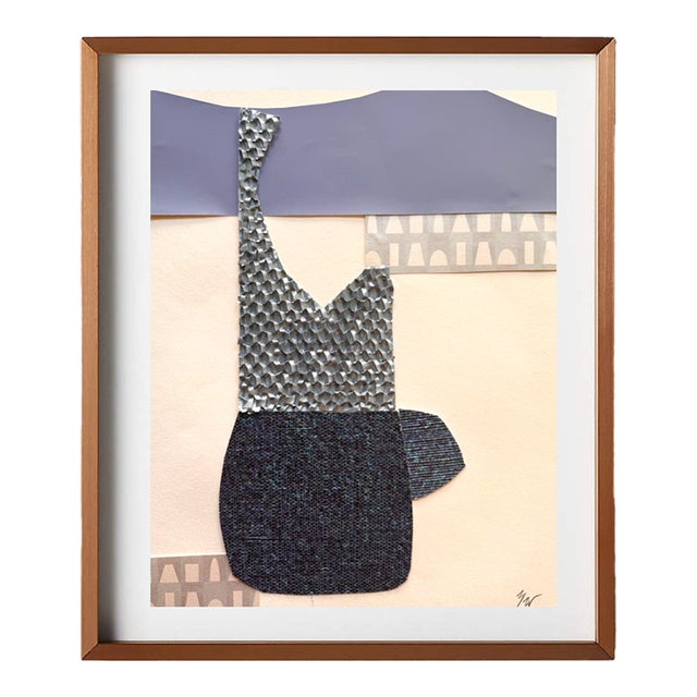 "Celestial Escapade 5" Original Mixed-Media Collage on Paper by Zac Woodiel For Sale