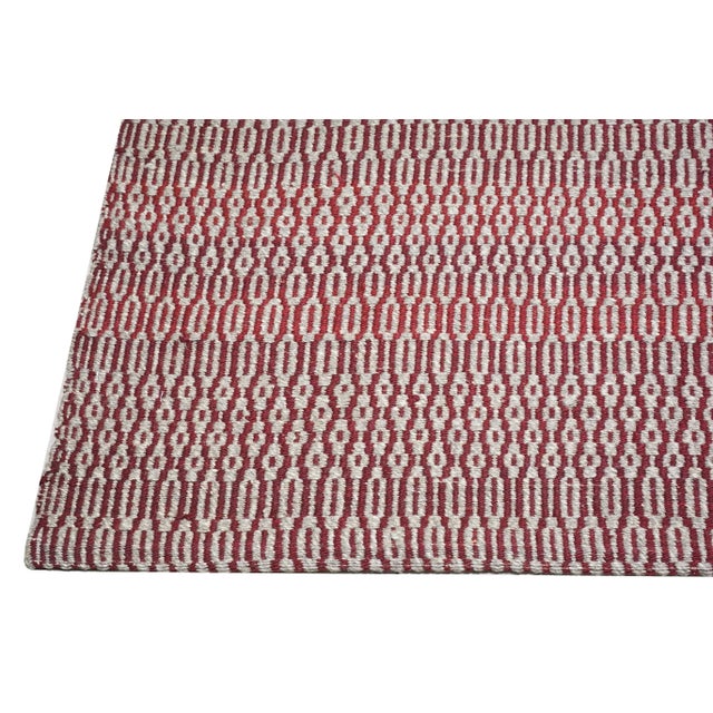 1970s Vintage Turkish Anatolian Hand Made Natural Color Modern Kilim,8'x8'9" For Sale - Image 5 of 6