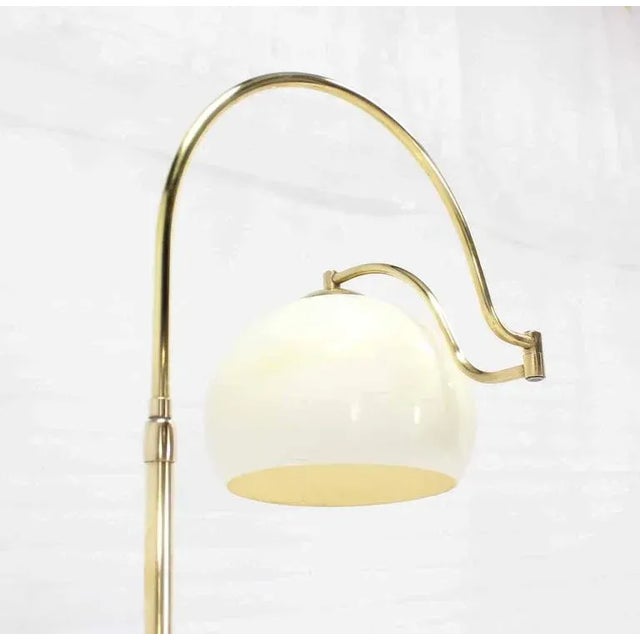 Metal Mid Century Modern Brass Base Floor Lamp For Sale - Image 7 of 9