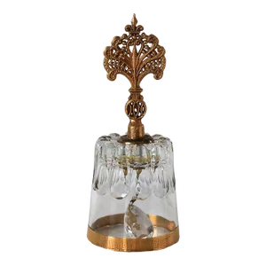 Vintage Genuine Lead Crystal German Dinner Bell