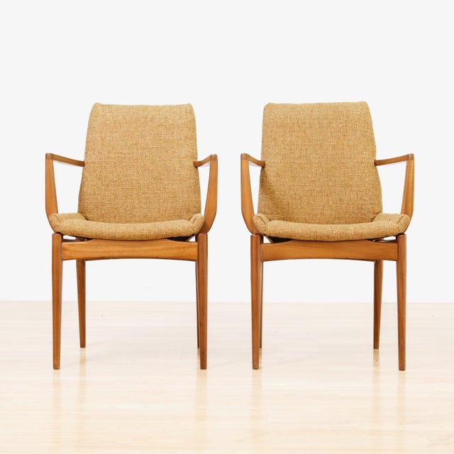 1960s Set of Eight Mid Century Dining Chairs Attributed to Robert Heritage for Archie Shine For Sale - Image 5 of 12