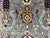 Sultani Pineapple Floral Wool Rug in Gray and Burgundy, 4'10" X 6'5" For Sale - Image 9 of 15