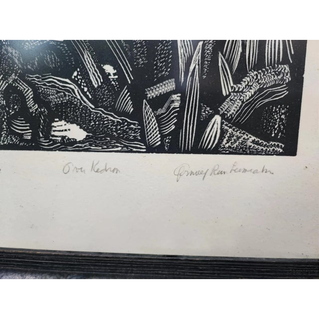 Jesus, 1900s, Woodcut, Framed For Sale - Image 4 of 11