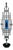 Large Brutalist Danish Wall Candleholder in Wrought Iron and Blue Glass from Dantoft, 1960s For Sale