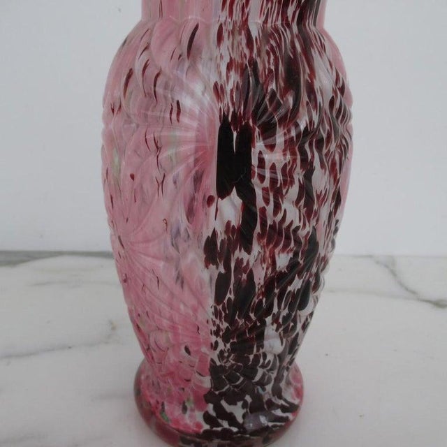 Mid 20th Century Pink Murano "Fazzoletto" Style Vases, Various Sizes- Set of 4 For Sale - Image 4 of 6