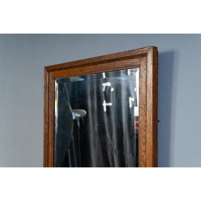 Wood Vintage Hallway Wall Mirror For Sale - Image 7 of 12