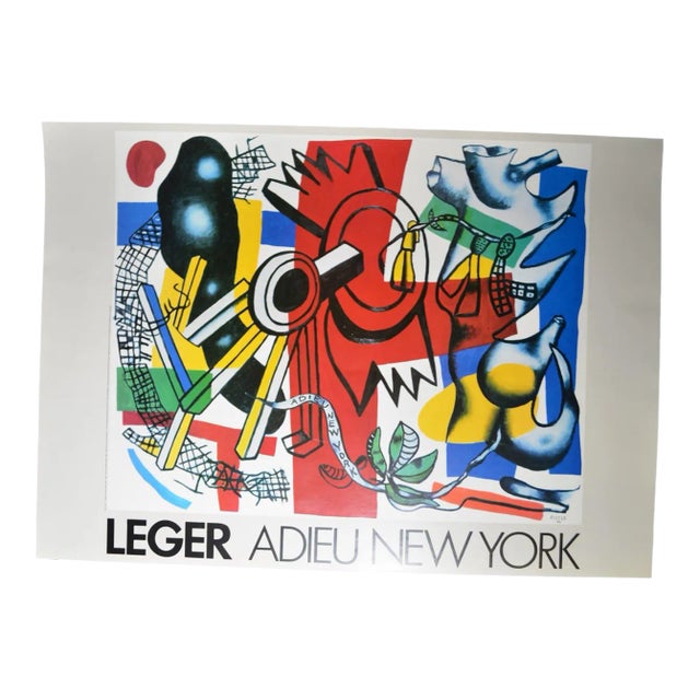 “Leger Farewell New York” Poster - After Fernand Leger (1881-1955) For Sale