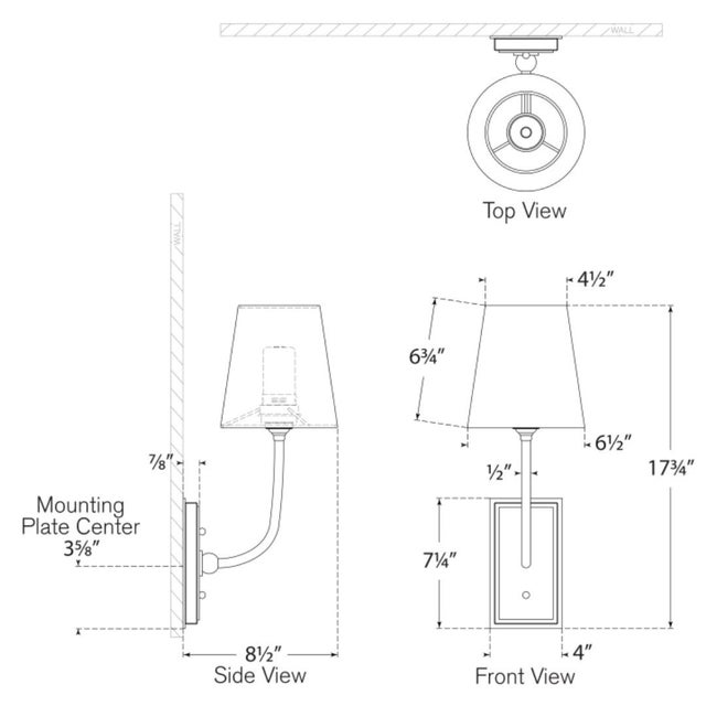 2020s Thomas O'Brien for Visual Comfort Signature Hulton 17" Cordless Single Sconce in Polished Nickel with White Glass Shade For Sale - Image 5 of 7