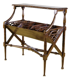 Regency Style Mahogany Magazine Rack, 1900s