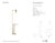 Kelly Wearstler by Visual Comfort Signature Alma Tray Table Floor Lamp in Antique-Burnished Brass and White Marble...