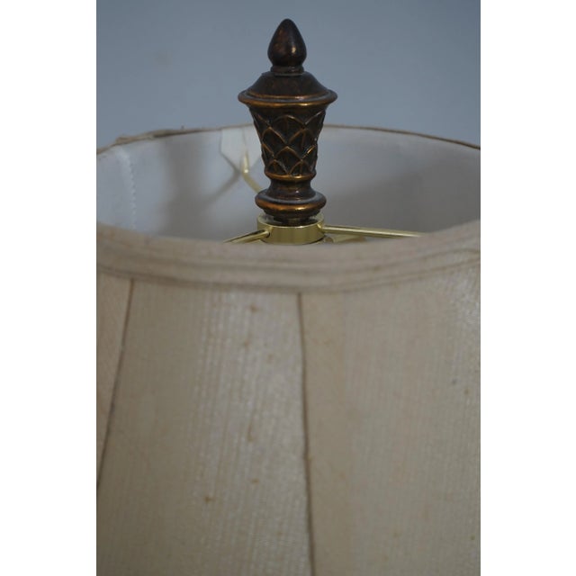 Nice Decorative Floor Lamp W. Marble Inserts For Sale - Image 4 of 10