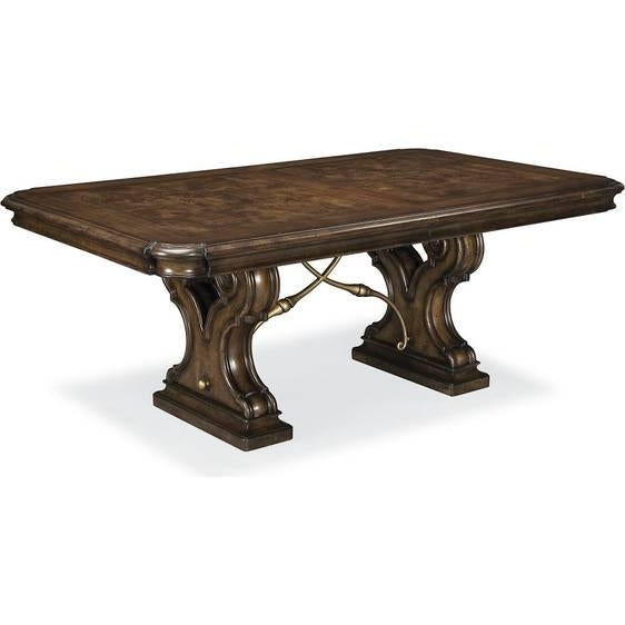 Thomasville Furniture Hills of Tuscany Dark Rustico Trestle Dining