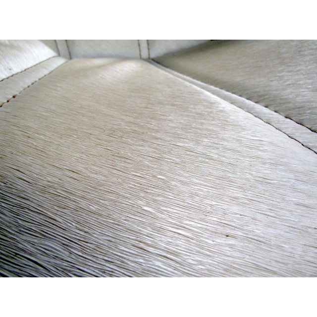 Off-white 1970s Vintage Modern Papasan Style Chair For Sale - Image 8 of 9