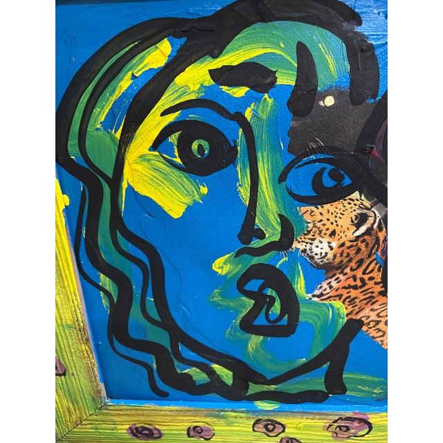 Peter Keil 1970s Peter Keil Mixed Media Abstract Colorful Painting For Sale - Image 4 of 10
