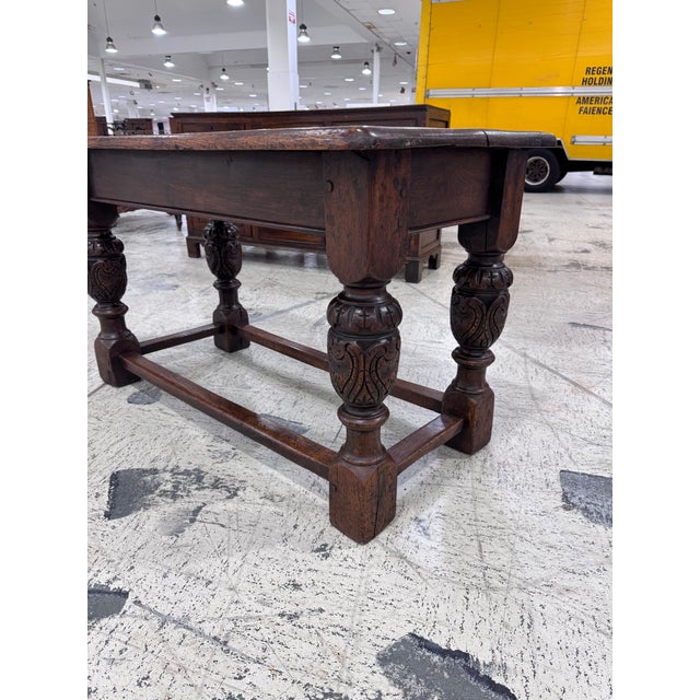 Wood 18th Century Jacobean Table For Sale - Image 7 of 13