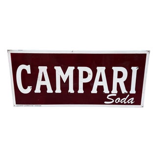 Vintage Campari Soda Sign, 1960s For Sale