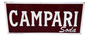 Vintage Campari Soda Sign, 1960s