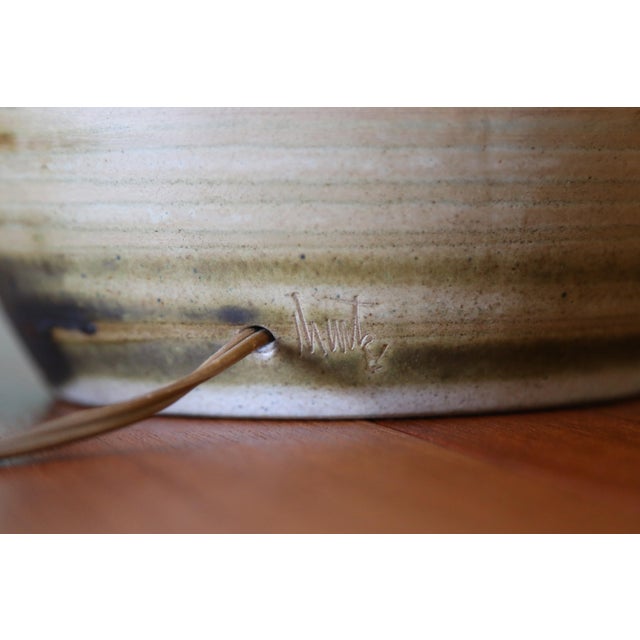 1960s Gordon and Jane Martz M120 Lamp for Marshall Studios Green Earth Tones For Sale - Image 11 of 12