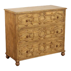 Late 20th Century Belgian Style Carved Chest of Drawers