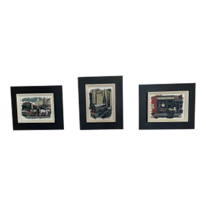 Mid 20th Century New York Street Scene Serigraphs by Mark Coomer, Framed - Set of 3