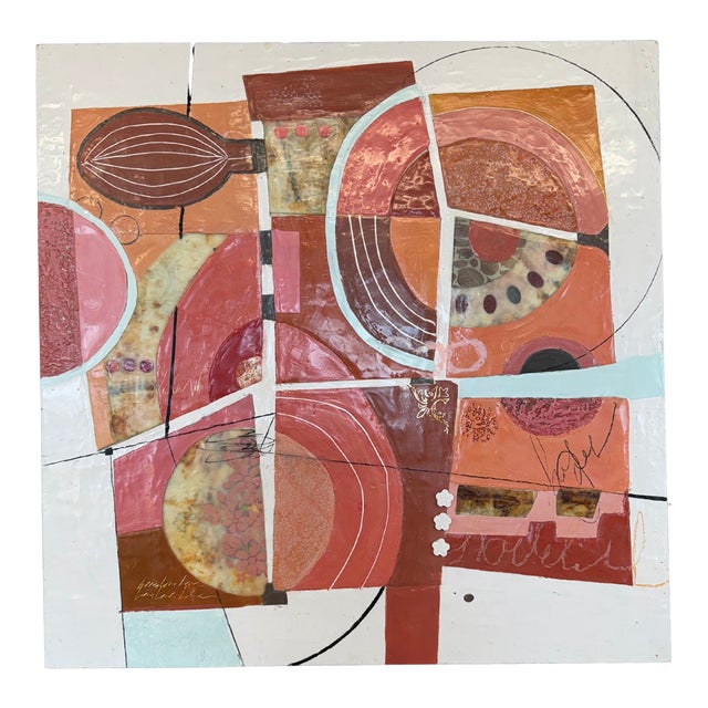 Contemporary Abstract Encaustic Painting Hope Springs Eternal by Therese Cook For Sale