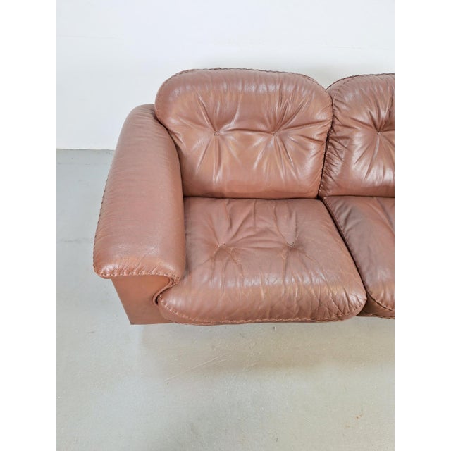 DS101 Two-Seater Sofa in Leather from de Sede, 1970s For Sale - Image 14 of 17