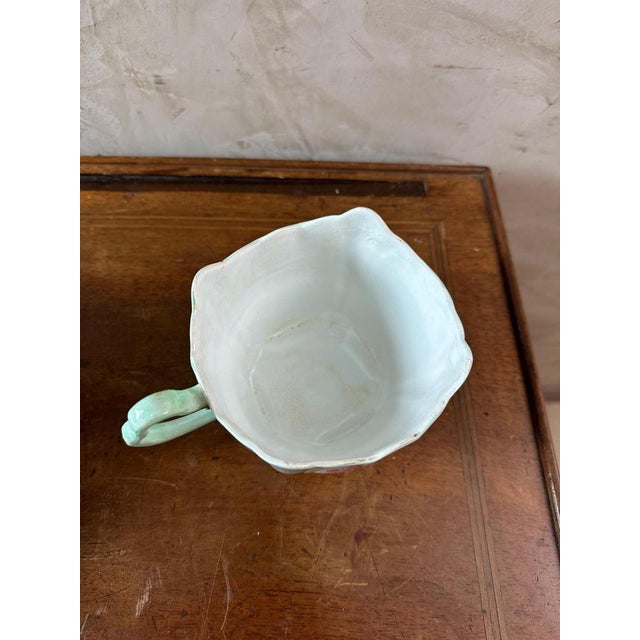 Aqua Vintage Tea Cups, Set of 2 For Sale - Image 8 of 15