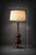 Mid 20th Century 1970s Sculptural Faux Bois & Brass Table Lamp — Tall 38” Statement Lamp With Claw Foot Base For Sale - Image 5 of 6