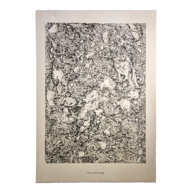 Jean Dubuffet, Le Rocher Rouge, Original Lithograph, 1959 For Sale