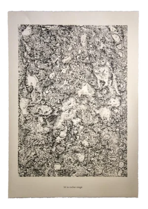 Jean Dubuffet, Le Rocher Rouge, Original Lithograph, 1959