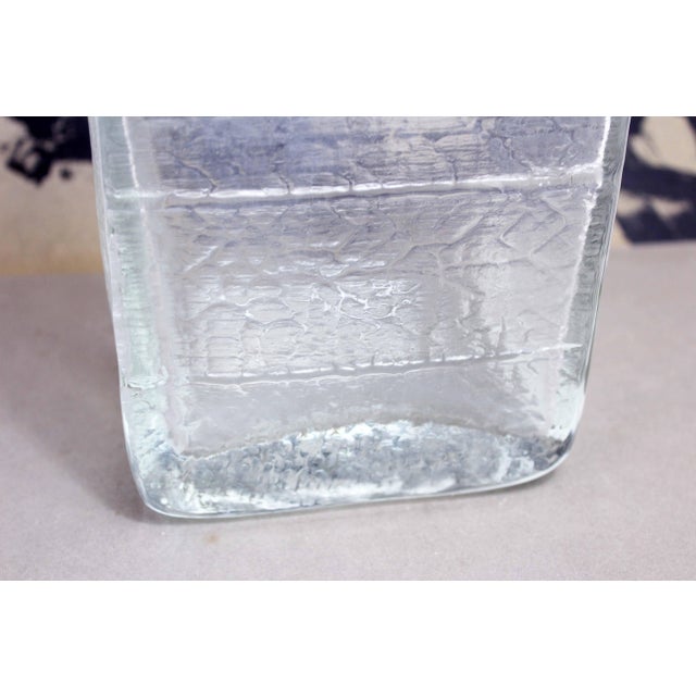 Glass Vase by Christer Sjögren for Lindshammar Glasbruk, 1970s For Sale - Image 6 of 12
