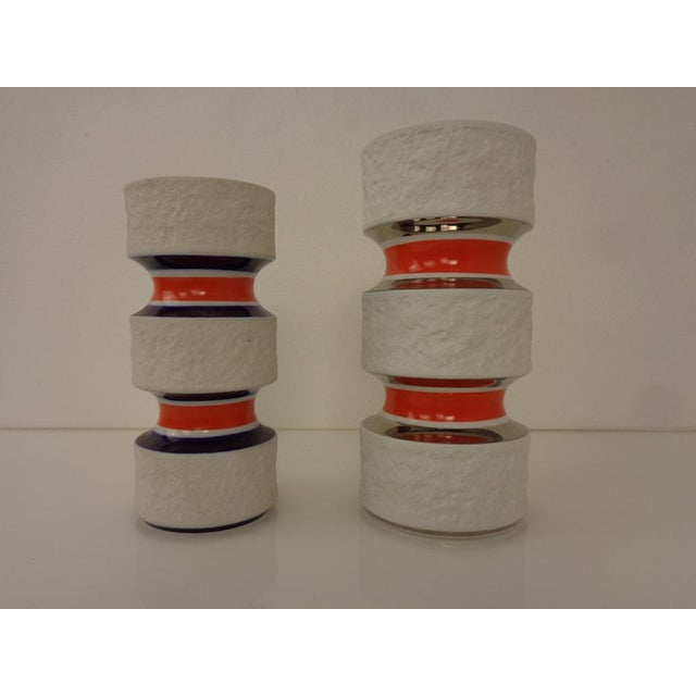 Space Age Op Art Vases from Royal KPM, 1960s, Set of 2 For Sale - Image 12 of 12