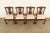 1980s Baker Furniture Style Chippendale Carved Mahogany Dining Chairs, Set of Four For Sale - Image 5 of 14