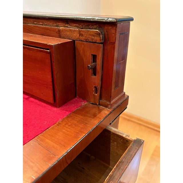 Late 18th Century Empire Roll Top Writing Desk in Nutwood For Sale - Image 14 of 18