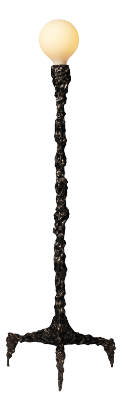 Sweet Thing Tall Lamp in Patinated Cast Bronze by William Guillon