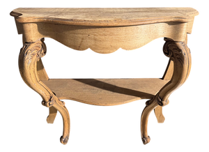 French Oak Console Table, 1880s