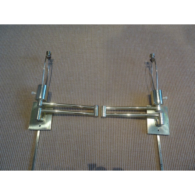 Mid-Century Modern Vintage Hansen New York Wall Lamps - a Pair For Sale - Image 3 of 7