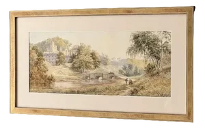 Frederick Tully Lott, Windsor Castle, Watercolour, Framed