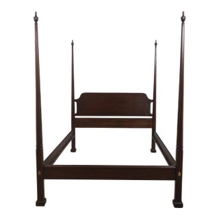 Henkel Harris Mahogany Queen Size Pencil Poster Bed For Sale