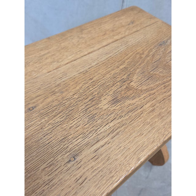 Antique Early 20th Century Swiss Rustic White Oak Alpine Style Stools For Sale - Image 12 of 13