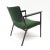 Vintage Green Armchair with Metal Frame, 1960s For Sale - Image 4 of 9