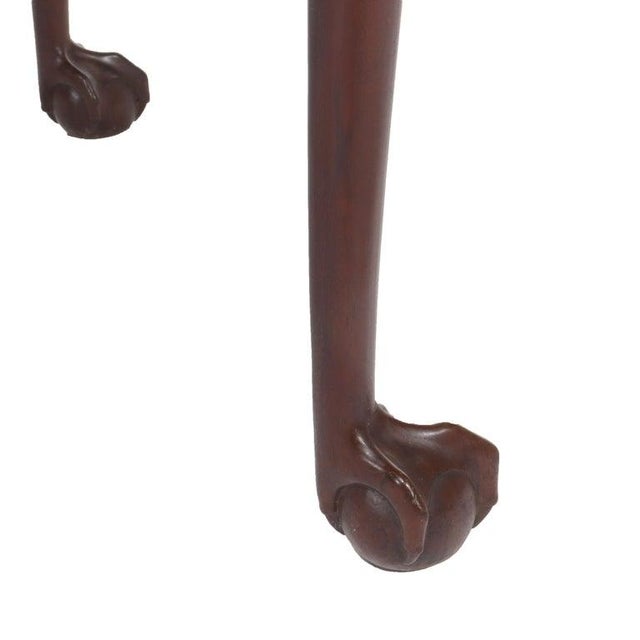 18thC Chippendale Mahogany Drop Leaf Claw & Ball Foot Gate Leg Table For Sale - Image 9 of 13
