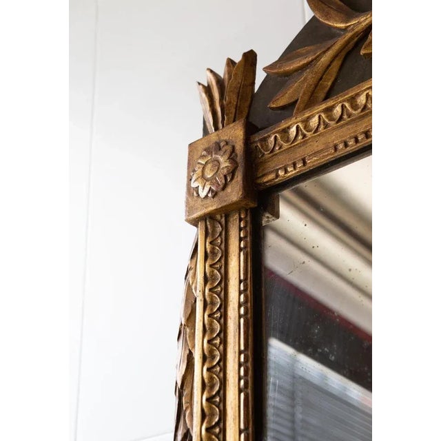 Wood Antique French Louis XVI Style Mirror, 1900s For Sale - Image 7 of 11