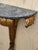 Vintage Gilt Metal and Marble Wall Console For Sale - Image 9 of 13