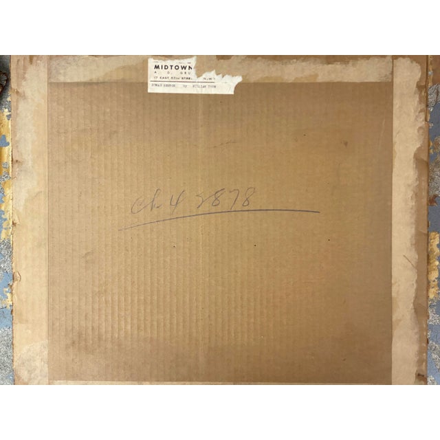 1950s William Thon "Roman Sketch" Landscape Painting For Sale - Image 14 of 15