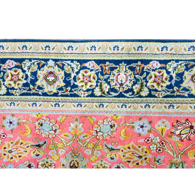 Persian Late 20th Century Persian Qum Rug For Sale - Image 3 of 14