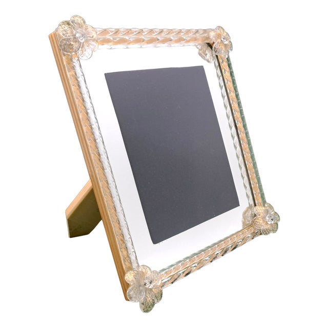 Murano Glass Photo Frame from Manifattura di Murano, 1980s For Sale