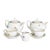 White Miniature Tea Set in Porcelain from Vista Alegre, Set of 5 For Sale - Image 8 of 8