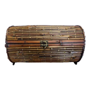 Fantastic Pencil Reed and Brass Decorative Box